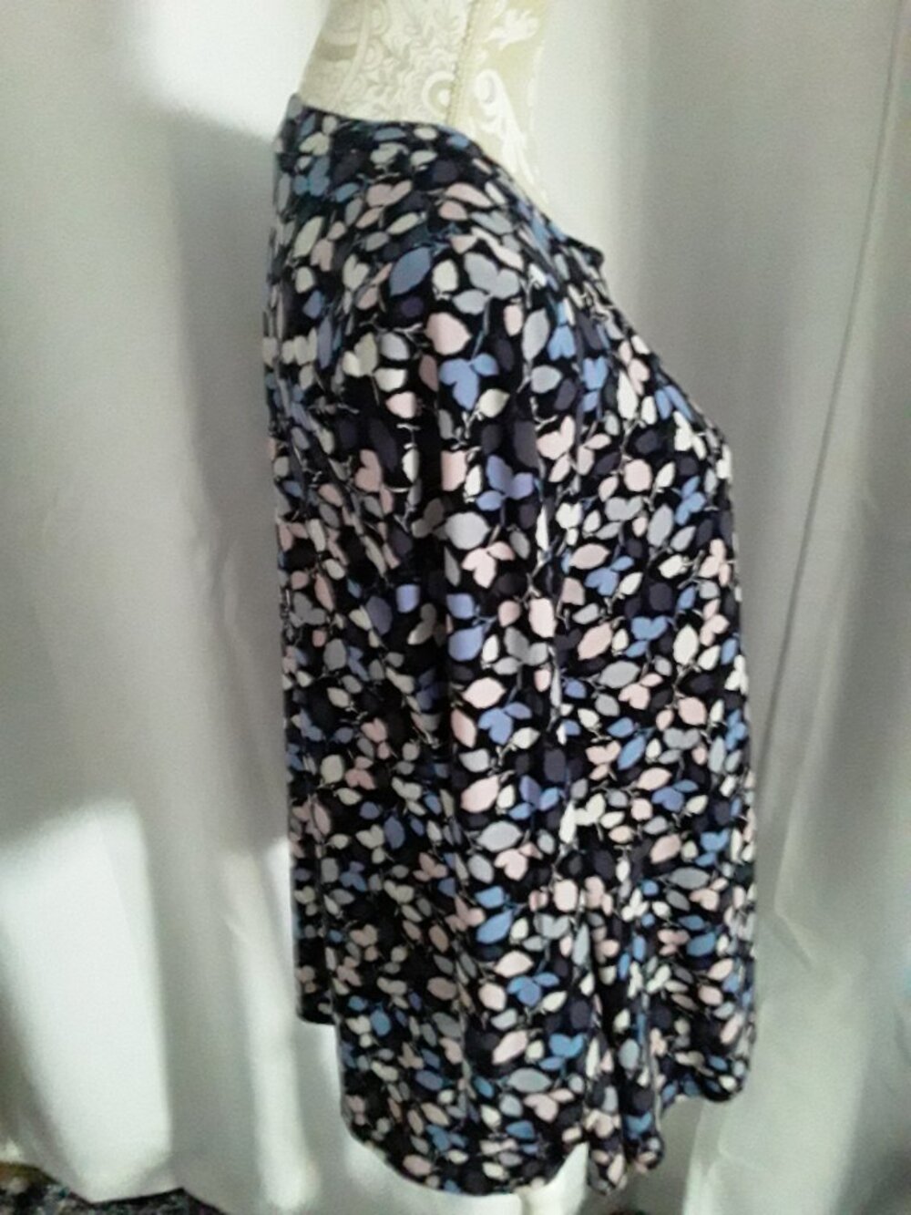 Anne Klein beautiful 3/4 sleeve tunic top size S - Picture 5 of 9